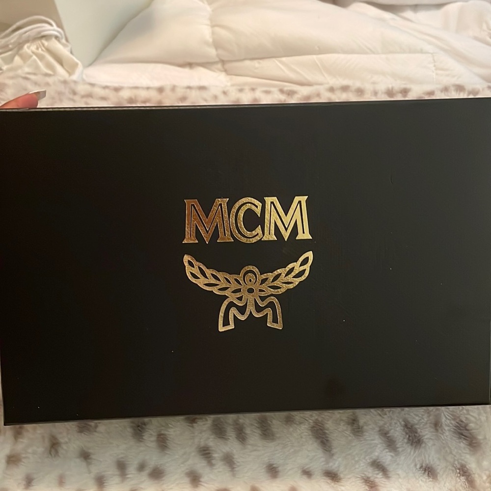 Women MCM Brown Slides